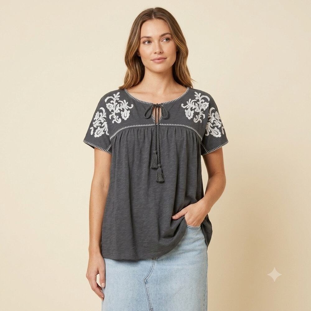 392-Wonderly Top size L / PTP 25”